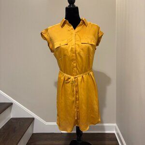 EXPRESS | Yellow Shirt Dress | Size Small